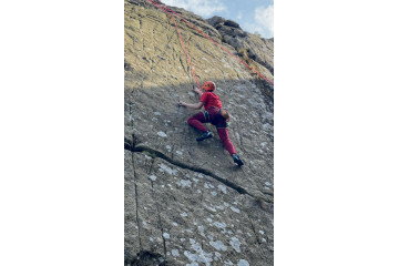 Escalade sur site naturel