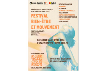 FESTIVAL BIEN-ÊTRE & MOUVEMENT Espace Koltès Metz Saulcy